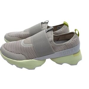 Sorel Running Sneakers Womens 11 Beige Kinetic Impact Strap Slip On‎ NL4698-278